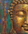 Tête de Bouddha en bronze bouddhisme